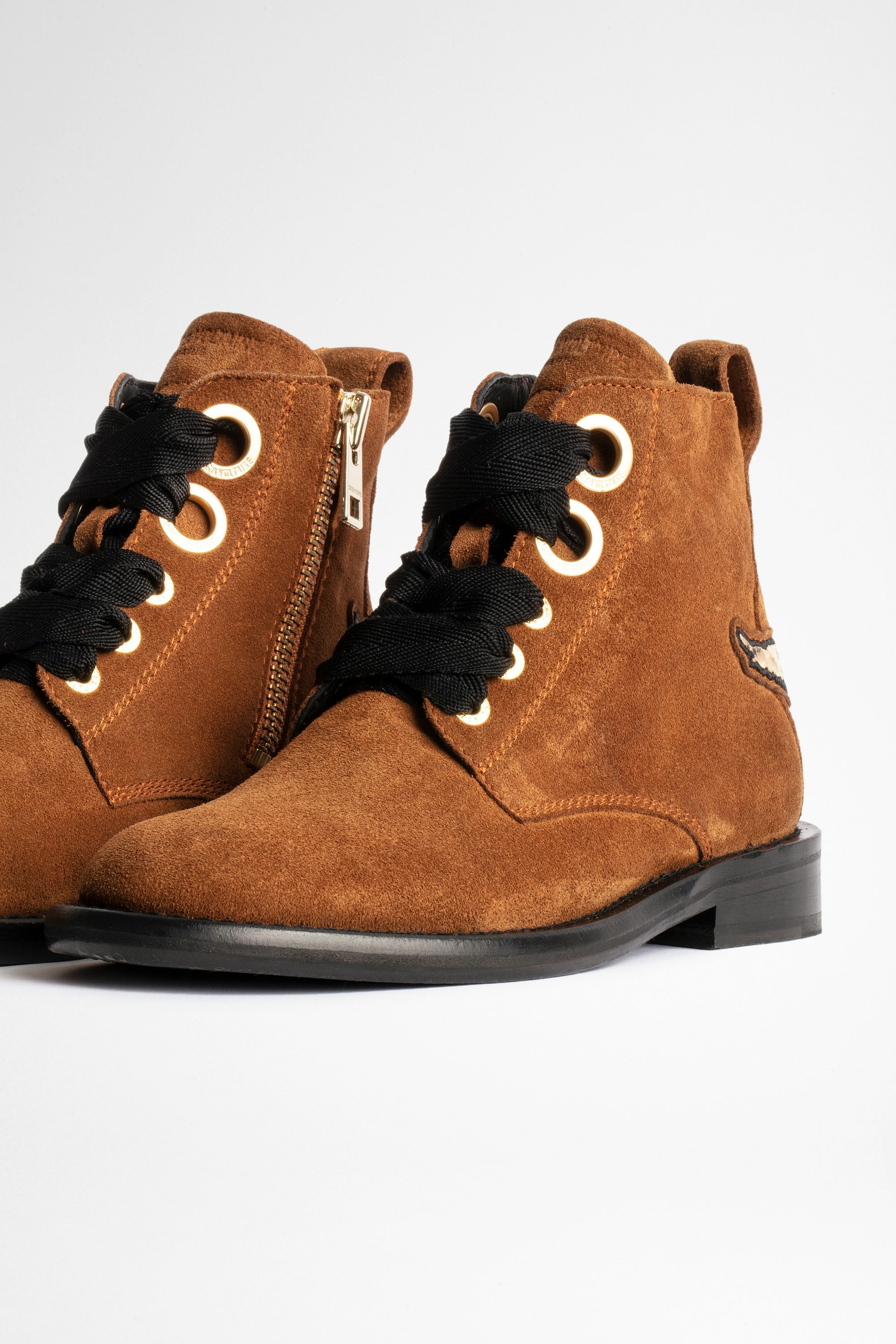 Botines Laureen Suede - Botines de mujer de ante camel